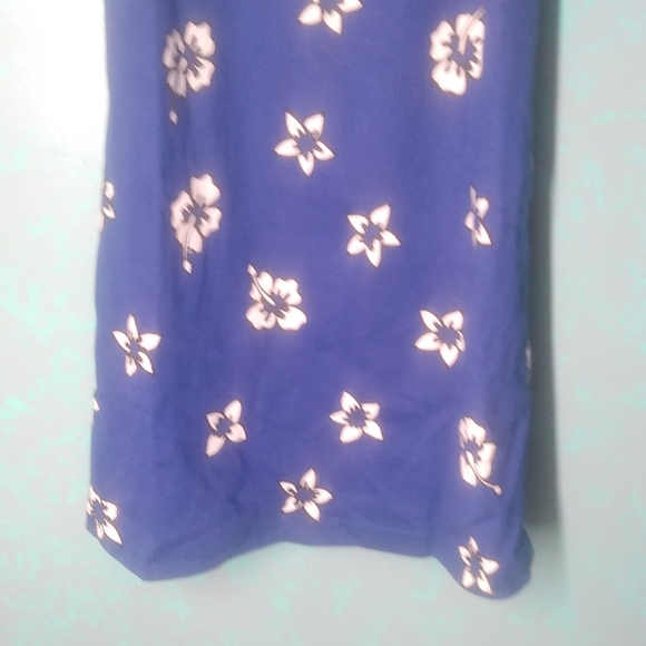 NWT! Body Con 90s Hawaiian Hibiscus Dress Cover up Mini East Coast Surf Wear - Picture 5 of 10